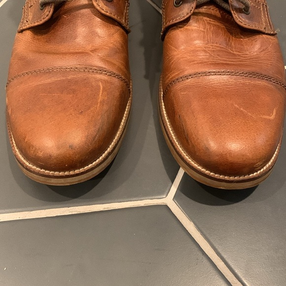 Crevo Bookham Men’s Leather Captoe Boots – Distressed Chestnut Brown – Size 11 - Picture 6 of 7